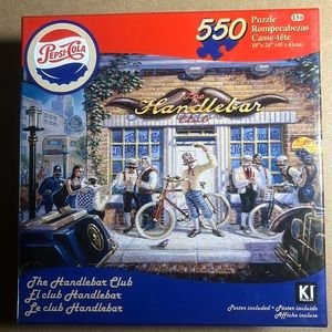 🧩 550 piece KI Pepsi-Cola “The Handlebar Club” puzzle.